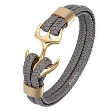 Cargar imagen en el visor de la galería, Anchor Motive Gray-Gold - Joyería be