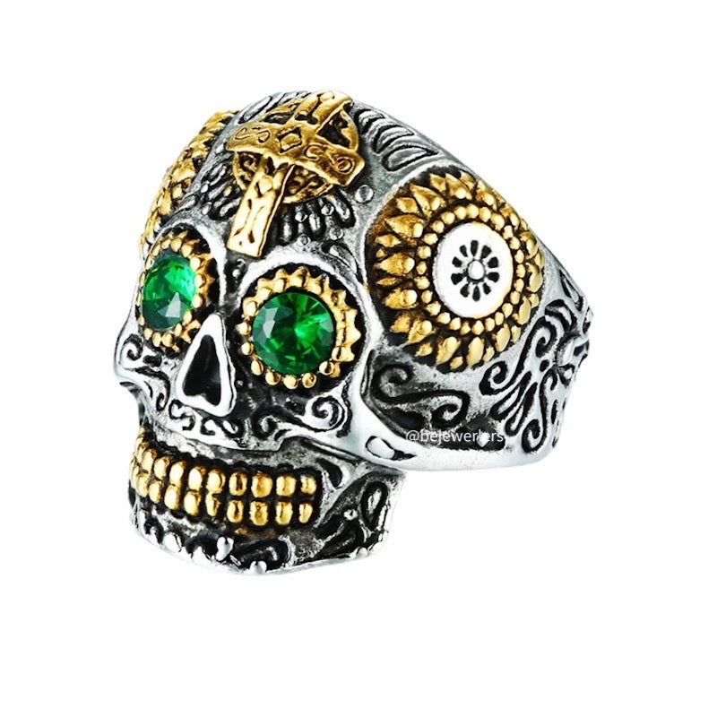 Skull Eye Green - Joyería be