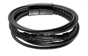 Wind Feather Black - Joyería be